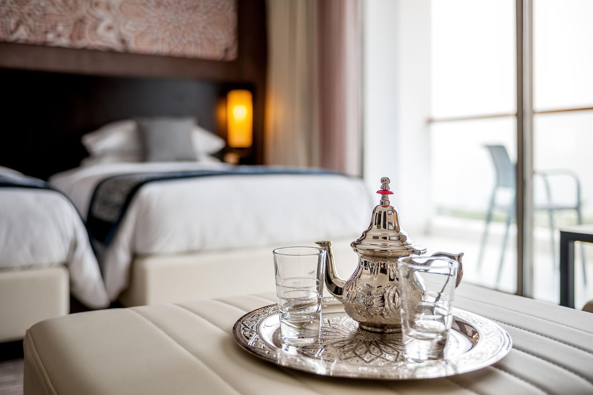 Hyatt Place Taghazout Bay מראה חיצוני תמונה A Moroccan tea set